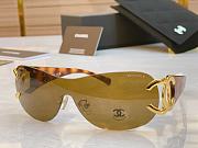 Fortok Chanel Shield Sunglasses Gradient Lens Multicolor - 5