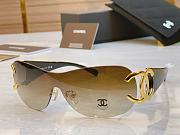 Fortok Chanel Shield Sunglasses Gradient Lens Multicolor - 2