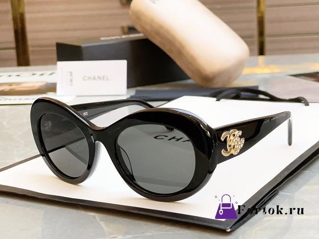 Fortok Chanel 5469B Oval Sunglasses Multicolor - 1