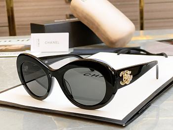 Fortok Chanel 5469B Oval Sunglasses Multicolor