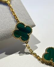 Fortok Van Cleef & Arpels Vintage Alhambra Bracelet Five-motifs Green Yellow Gold - 6