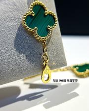 Fortok Van Cleef & Arpels Vintage Alhambra Bracelet Five-motifs Green Yellow Gold - 4
