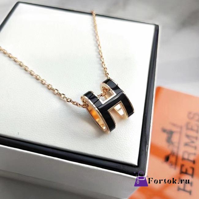 Fortok Hermès Mini Pop H Pendant Necklace Multicolor - 1