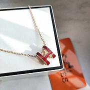 Fortok Hermès Mini Pop H Pendant Necklace Multicolor - 6