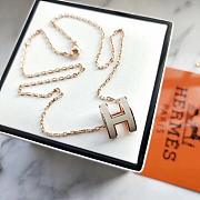 Fortok Hermès Mini Pop H Pendant Necklace Multicolor - 2