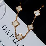Fortok Van Cleef & Arpels Vintage Alhambra Bracelet Five-Motifs Yellow Gold - 4