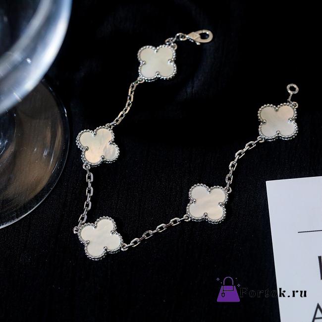 Fortok Van Cleef & Arpels Vintage Alhambra Bracelet Five-Motifs Silver - 1