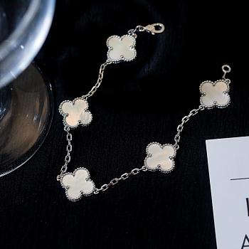 Fortok Van Cleef & Arpels Vintage Alhambra Bracelet Five-Motifs Silver