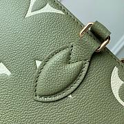 Fortok Louis Vuitton OnTheGo PM Olive Green Bicolor Monogram Empreinte Leather 25 x 19 x 11.5cm - 4