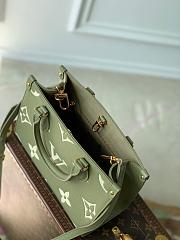 Fortok Louis Vuitton OnTheGo PM Olive Green Bicolor Monogram Empreinte Leather 25 x 19 x 11.5cm - 2