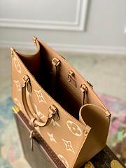Fortok Louis Vuitton OnTheGo MM Tote Bag Brown 35x27x14cm - 5