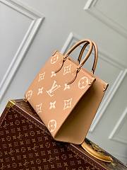 Fortok Louis Vuitton OnTheGo MM Tote Bag Brown 35x27x14cm - 2