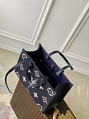 Fortok Louis Vuitton OnTheGo MM Black Monogram Empreinte Leather 35 x 27 x 14cm - 6