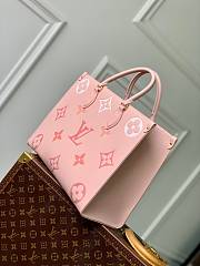 Fortok Louis Vuitton OnTheGo MM Pink Bicolor Monogram Empreinte Leather 35 x 27 x 14cm - 2