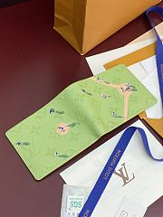 Fortok Louis Vuitton Slender Wallet Green Monogram Sports 11 x 8.5 x 2cm - 6