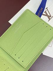 Fortok Louis Vuitton Slender Wallet Green Monogram Sports 11 x 8.5 x 2cm - 5