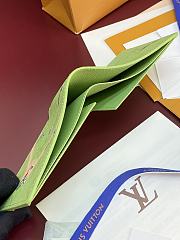 Fortok Louis Vuitton Slender Wallet Green Monogram Sports 11 x 8.5 x 2cm - 4