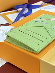 Fortok Louis Vuitton Coin Card Holder Green Monogram 8 x 14.5 x 1cm - 6