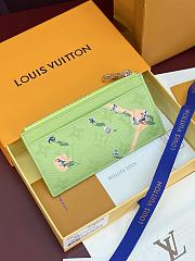 Fortok Louis Vuitton Coin Card Holder Green Monogram 8 x 14.5 x 1cm - 3