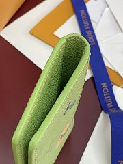 Fortok Louis Vuitton Pocket Organizer Wallet Green Monogram 11.1 x 1 x 7.5cm - 6