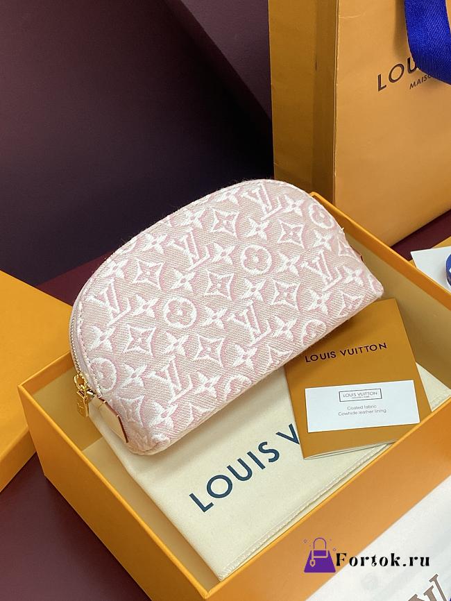 Fortok Louis Vuitton Pochette Cosmétique PM bag Rose Ruban M2A419 19x 12x 6cm  - 1