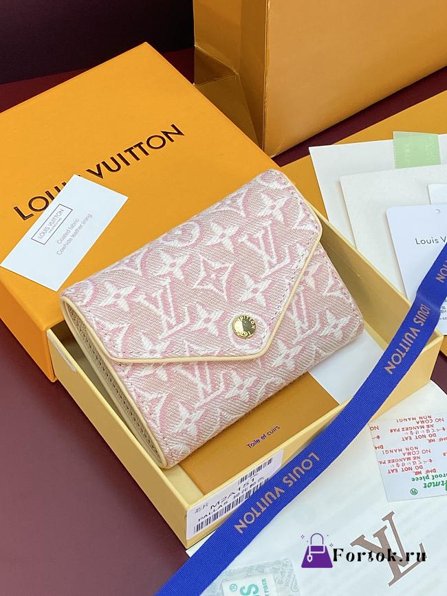 Fortok Louis Vuitton Victorine Wallet Monogram Emblème Rose Ruban M2A151 12 x 9.5 x 2.5cm  - 1