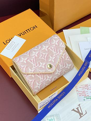 Fortok Louis Vuitton Victorine Wallet Monogram Emblème Rose Ruban M2A151 12 x 9.5 x 2.5cm 