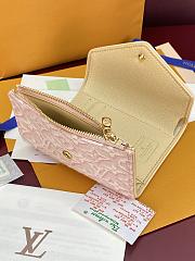 Fortok Louis Vuitton Victorine Wallet Monogram Emblème Rose Ruban M2A151 12 x 9.5 x 2.5cm  - 4