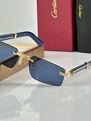 Fortok Cartier CT0485O Sunglasses Blue - 5