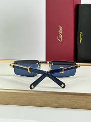 Fortok Cartier CT0485O Sunglasses Blue - 4