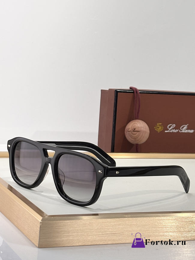 Fortok Loro Piana Roadster Sunglasses Black - 1