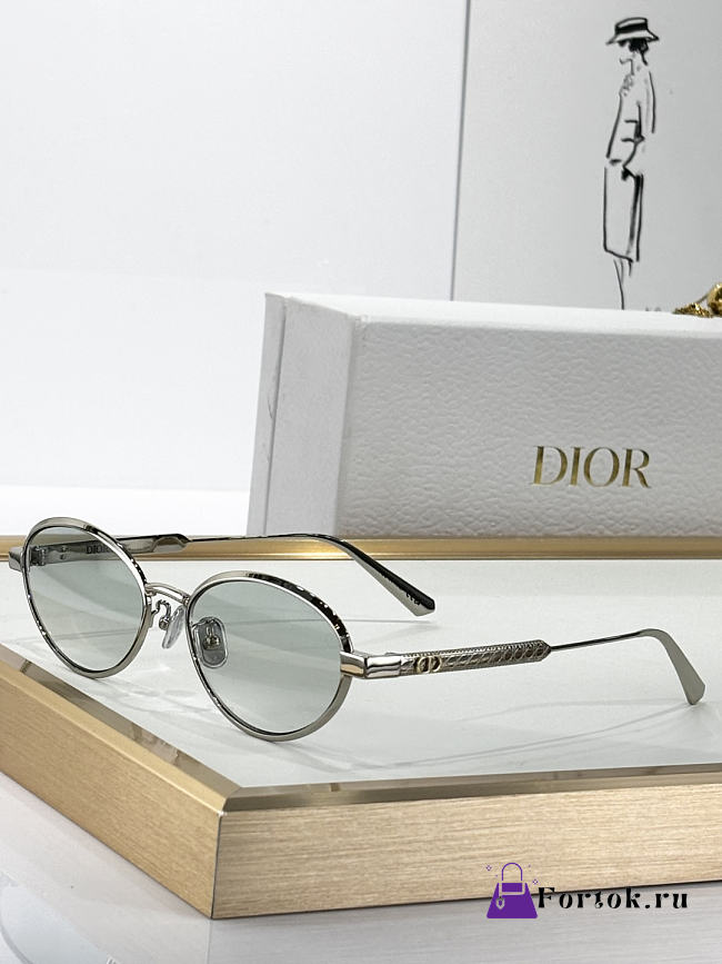 Fortok Dior DiorCannage R1U Sunglasses Silver - 1