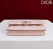 Fortok Dior My Dior Mini Bag Soupir Pink Patent Leather 21cm*11.5*4cm  - 2