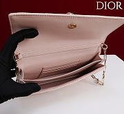 Fortok Dior My Dior Mini Bag Soupir Pink Patent Leather 21cm*11.5*4cm  - 5