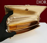 Fortok Dior My Dior Mini Bag Metallic Gold Leather 21cm*11.5*4cm - 2