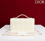 Fortok Dior My Dior Mini Bag Butter Yellow Patent Leather 21cm*11.5*4cm - 2
