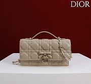 Fortok Dior My Dior Mini Bag Beige Cannage 21cm*11.5*4cm - 1