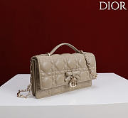 Fortok Dior My Dior Mini Bag Beige Cannage 21cm*11.5*4cm - 3