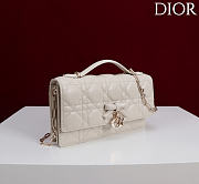 Fortok Dior My Dior Mini Bag Latte Cannage 21cm*11.5*4cm - 3