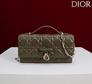 Fortok Dior My Dior Mini Bag Khaki Cannage 21cm*11.5*4cm - 1