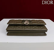 Fortok Dior My Dior Mini Bag Khaki Cannage 21cm*11.5*4cm - 2