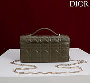 Fortok Dior My Dior Mini Bag Khaki Cannage 21cm*11.5*4cm - 5