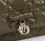 Fortok Dior My Dior Mini Bag Khaki Cannage 21cm*11.5*4cm - 6