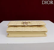 Fortok Dior My Dior Mini Bag Yellow Cannage 21cm*11.5*4cm - 2