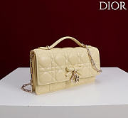 Fortok Dior My Dior Mini Bag Yellow Cannage 21cm*11.5*4cm - 3
