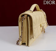 Fortok Dior My Dior Mini Bag Yellow Cannage 21cm*11.5*4cm - 4