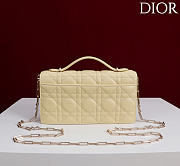 Fortok Dior My Dior Mini Bag Yellow Cannage 21cm*11.5*4cm - 5