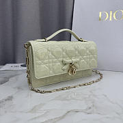 Fortok Dior My Dior Mini Bag Green Patent Leather 21cm*11.5*4cm - 6