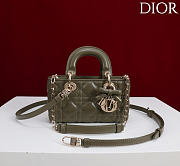 Fortok Dior Micro Lady D-Joy Bag Olive Green 16cm - 1