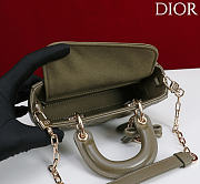 Fortok Dior Micro Lady D-Joy Bag Olive Green 16cm - 2